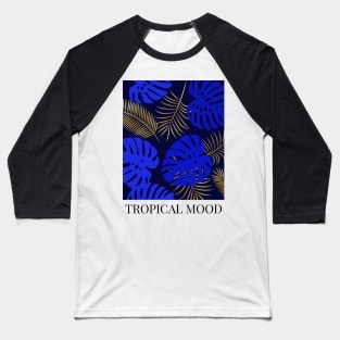 MODERN TROPICAL BLUE AND GOLD Baseball T-Shirt